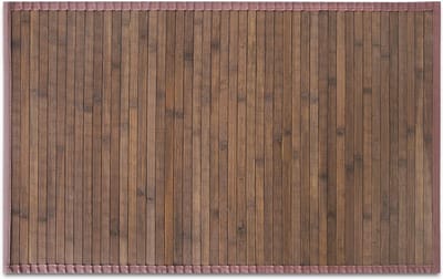 FLOORDIREKT Vloerkleed - Bamboe - Tapijt - Tibet - Bruin - 50 x 80 cm