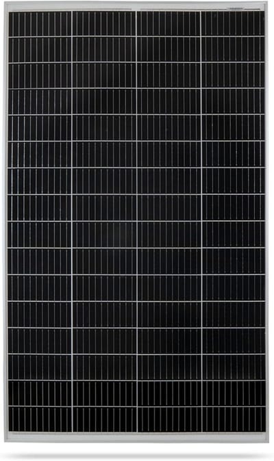 Zonnepaneel Monokristallijn - PV Paneel - Energie Opwekken - Robuust Aluminium Frame - 129 x 76 cm - Zwart