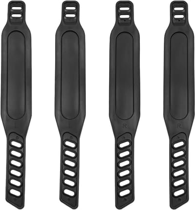 2 Pairs Heavy Duty Exercise Bike Pedal Straps - Adjustable Length Universal Pedal Strap Fits Most Bike Pedals - Perfect for Home or Gym