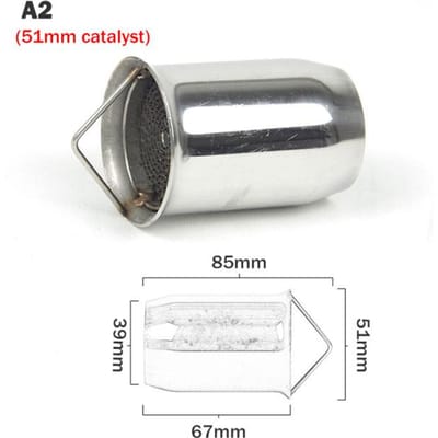 35mm 42mm 45mm 48mm 51mm 60mm moto silencieux d'échappement catalyseur DB tueur silencieux bruit éliminateur pour Akrapovic pour SC
