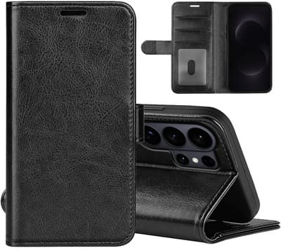 MobyDefend Hoesje - Geschikt voor Samsung Galaxy S26 Ultra - Wallet Book Case (Sluiting Achterkant) - Zwart