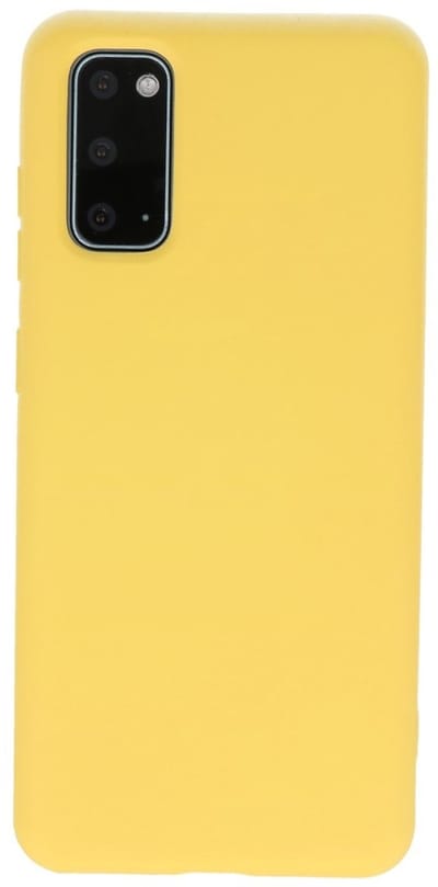 Hoesje Geschikt voor de Samsung Galaxy S20 - Fashion Color Backcover Telefoonhoesje - Geel