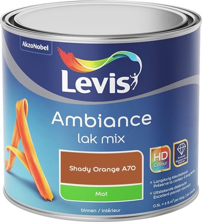 Levis - Ambiance Lak Mat Mix - Shady Orange A70 - Mengverf - 0,5 L