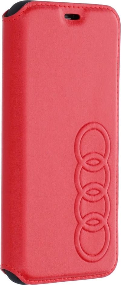 iPhone Xs/X Bookcase hoesje - Audi - Effen Rood - Kunstleer