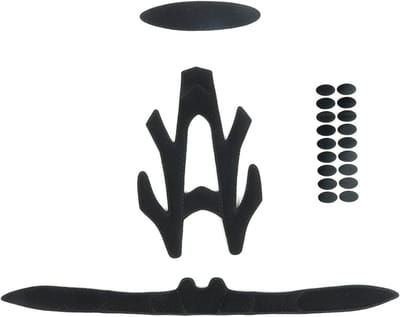 Helm Binnenkussens - Spons Set - Comfortabel Fietsen - 21 Stuks Inclusief Lijm - Maat M - Zwart