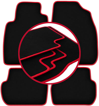 CARLUX-RED automatten voor: Toyota Starlet P9 hatchback (1996-1999)
