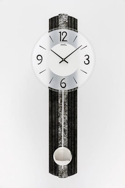 AMS wandklok met slinger Quartz uurwerk 7486