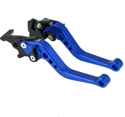 Allecto - Universele Motorremhendel - Aluminium - Blauw - Opvouwbaar - Motorfietsaccessoire - Geschikt voor diverse motoren