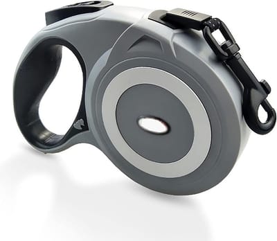 Oprolbare Hondenriem - Intrekbare Lijn - Veilig Wandelen - Ergonomisch Handvat - 8 Meter - Grijs