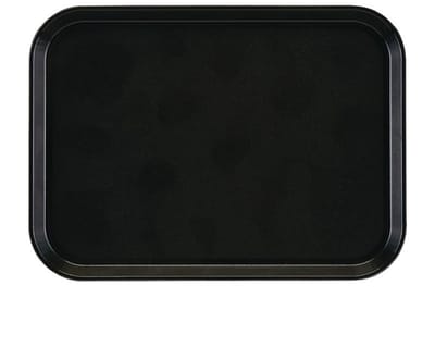 Cambro Epictread dienblad rechthoekig antislip glasvezel dienblad zwart 35x27cm