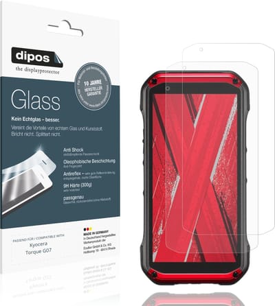 dipos – 2x Matte Pantserfolie geschikt voor Kyocera Torque G07 | 9H Screenprotector