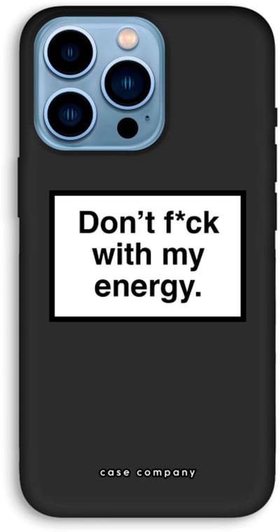 Case Company® - Hoesje geschikt voor iPhone 13 Pro Max hoesje - My energy - Biologisch Afbreekbaar Telefoonhoesje - Bescherming alle Kanten en Schermrand