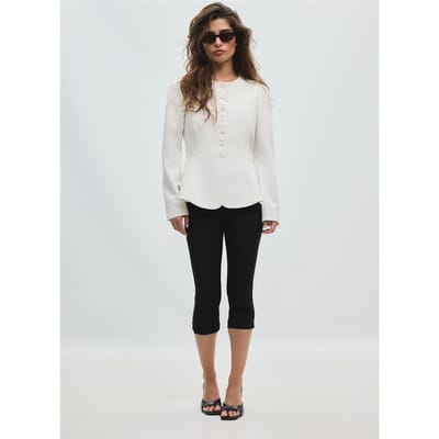 Stradivarius Peplum blazer  Ecru XS