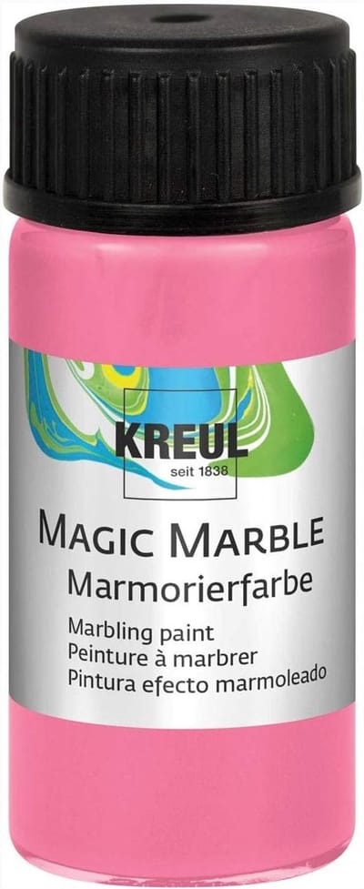 KREUL Roze Magic Marble Marmer effect verf - 20ml marble effect verf voor eindeloze toepassingen zoals toepassingen, van achtergronden van schilderijen tot gitaren