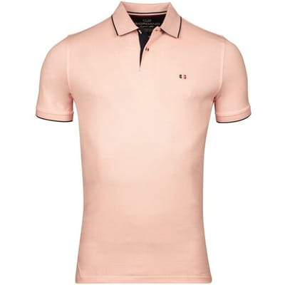 Giordano Polo Nico Signature Two-Ply Supima Cotton Piqué Tipping Detail Roze Melange / male