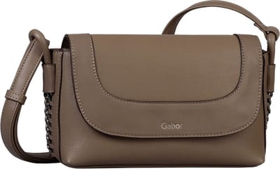 Gabor Schoudertas Eleni Flap Bag Dark Taupe Bruine
