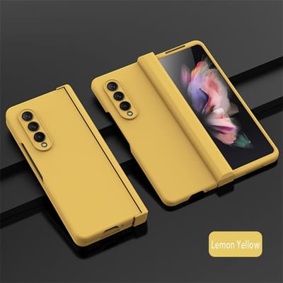 Ultradunne Opvouwbare Schokbestendige Hoes Voor Samsung Galaxy Z Fold 4 6 Fold4 Fold3 Fold 5 360 Volledige Bescherming Snoepkleur Harde Cover for Galaxy Z Fold4(7.6")