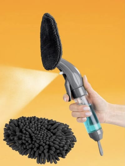2-in-1 wisser met sproeifunctie, Behuizingen afneembaar en wasbaar Waterreservoir met een grote capaciteit van ca. 110 ml, 2in1 functie: Spuiten en vegen