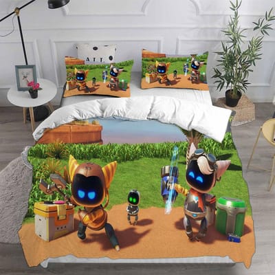 ASTRO BOT Beddengoedsets Bedsprei Dekbed Dekbedovertrek Kussensloop 2-3 Stuks Sets Kinderen Volwassenen Slaapkamerdecoratie Kindergeschenken US King 259x228cm