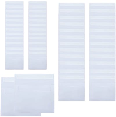 50 Zelfklevende Enveloppen – Enveloppezakjes met plakstrip – Mini papieren enveloppen – Zelfsluitende papieren zakjes met klep – Papieren opbergzakjes – Ideaal voor het bewaren van munten, zaden, kaarten, uitnodigingen, enz. – 16,2 x 11,4 cm