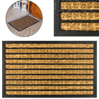 Merkloos Antislip Kokos Wycieraczka 45x75cm - Natuurlijk en Duurzaam
