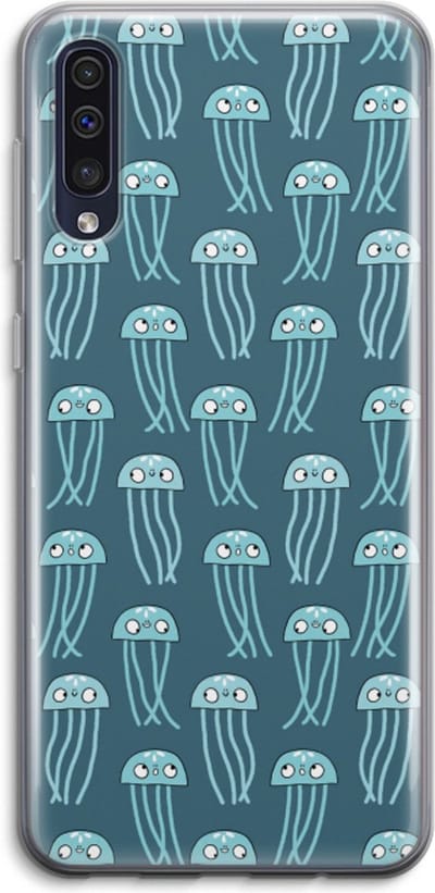 Case Company® - Hoesje geschikt voor Samsung Galaxy A50 hoesje - Kwallie - Soft Cover Telefoonhoesje - Bescherming aan alle Kanten en Schermrand