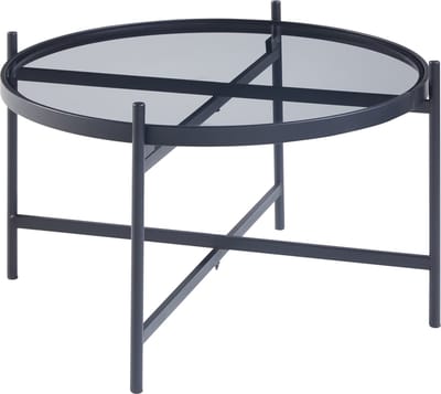 Salontafel Lier rond Ø61x39,5 cm zwart