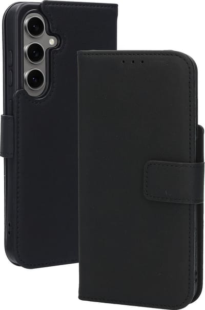 Mobiparts Leather Wallet Case geschikt voor Samsung Galaxy S24 FE - Zwart