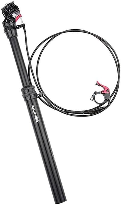 Fiets Zadelpen - Verstelbare Paal - Comfortabel Fietsen - Afstandsbediening Stuur - 27.2mm Diameter - Zwart