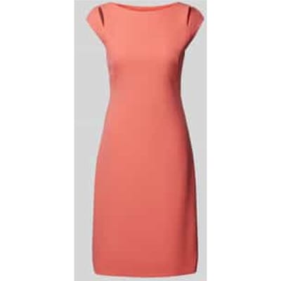 Mini-jurk van viscosemix met cut-out