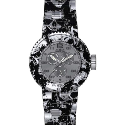 Invicta Pro Diver 50211 Herenhorloge - Quartz Uurwerk - Roestvrij Staal met Grijze Wijzerplaat - 52 mm