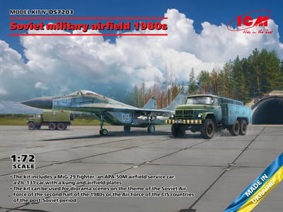 ICM Modelbouwpakket Militaire voertuigen - DS7203 Soviet military airfield 1980s - Mikoyan - APA-50M - ATZ-5 Plastic - 1:72 - Modelbouw