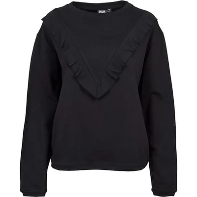 Urban Classics - Terry Volant Crew Sweater/trui - XS - Zwart