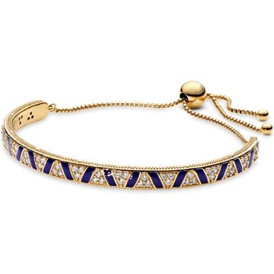 Fashion Shine Moments Schuifarmband Exotische edelsteen en strepen Vergulde metaalmix Verjaardagscadeau Elegante luxe sieraden Feest beige