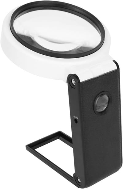 Vergrootglas met Licht en Stand - Handige Vergrootglazen voor Lezen, Solderen en Juwelierswerk - 6X en 25X Versterking