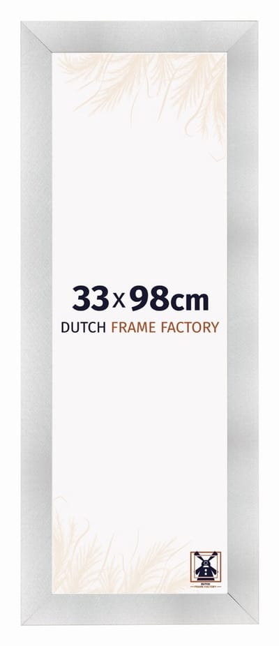 Fotolijst 33x98 cm - MDF - Aluminium Geborsteld - Praag