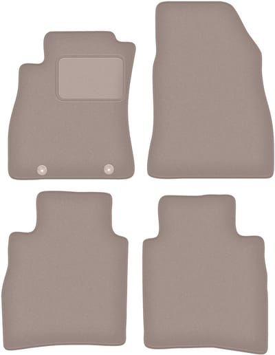 Beige velours matten voor: Nissan Pulsar C13 hatchback (2014-)