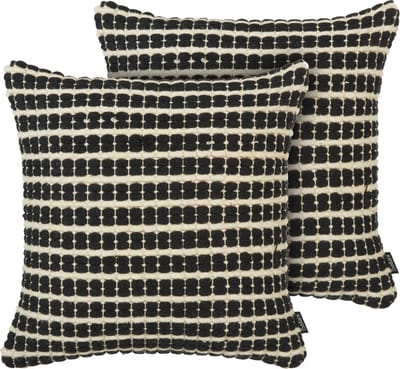 YONCALI - Sierkussen set van 2 - Crème - 45 x 45 cm - Katoen