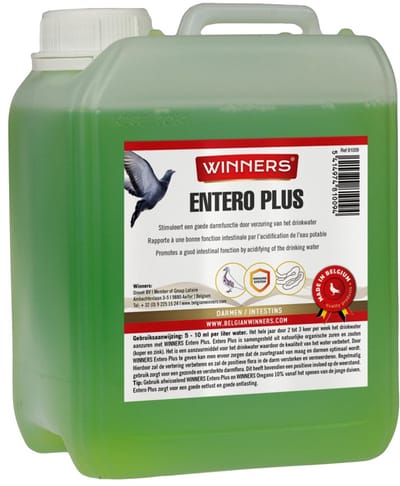 Belgian Winners Entero Plus 2,5L - voor postduiven - spijsvertering, darmflora