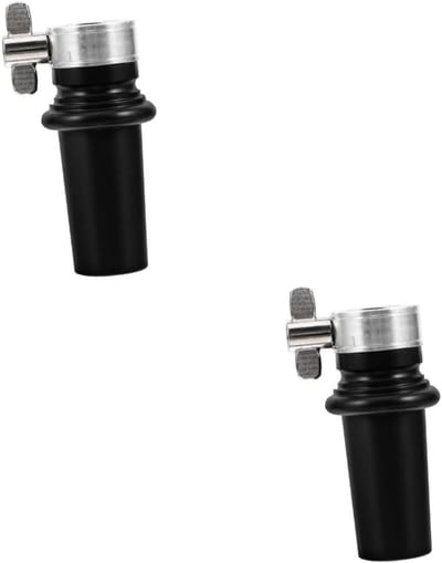 Cello Ondersteuning Accessoires - Rubberen Eindpin - Muziek Maken - Verbeterde Geluidskwaliteit - 2 Stuks - Zwart