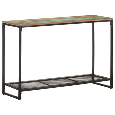 vidaXL - Wandtafel - 110x35x75 - cm - massief - gerecycled - hout