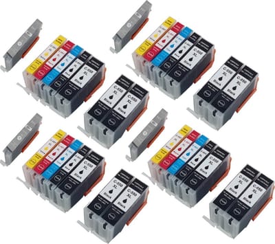 KATRIZ® huismerk inkt Canon PGI550XL/CLI551XL (Met 551XL grijs) | voor Canon Pixma IP 8750/Pixma MG6300/Pixma MG6350/Pixma MG7150/Pixma MG 7550 |(32 stuks)