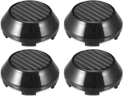 Dailygoods- Wielcentrumdopjes 4 Stuks - Universele Velgen - Zwart - Hoogte 26 mm - Buitendiameter 65 mm - Duurzaam Kunststof - Wieldoppen