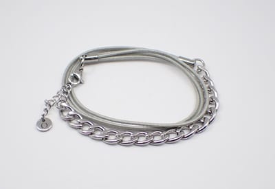 Colure® wikkelarmband jasseron robuust gourmet grijs