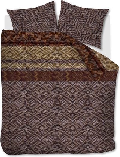 Snoozing Ferry Dekbedovertrek - Tweepersoons - 200x200/220 cm - Brown