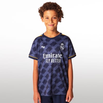 Real Madrid uit voetbalshirt voor kinderen - seizoen 2023/2024 - maat 116 t/m 164 - away voetbalshirt
