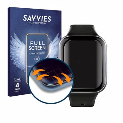 Savvies - Screenprotector voor Jugeman Q23 1.69" - Folie Beschermfolie transparant volledig dekking 4 Stuks