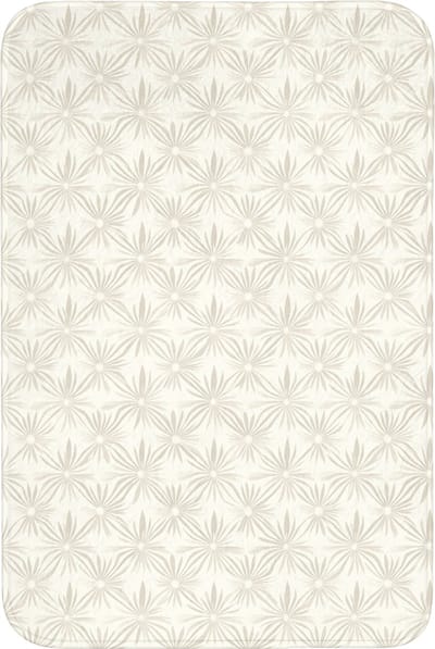 Badmat 60x90 cm - Antislip - Patroon - Bloemen - Beige - Badmatten voor badkamer - Badkamermat - Douchemat - Badkamer mat
