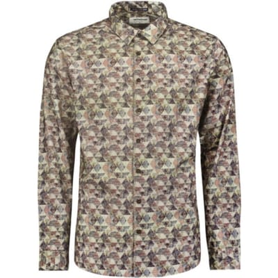 No Excess Shirt Allover Printed Corduroy Smoke Größe: XXL | Casual hemden Outlet | Herren