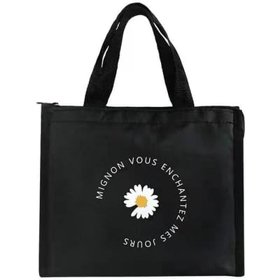 Gecontracteerde stijl geïsoleerde lunchtas Duurzame Bento-zak Thermisch geïsoleerde lunchbox Tote Koeltas Lunchcontainer
